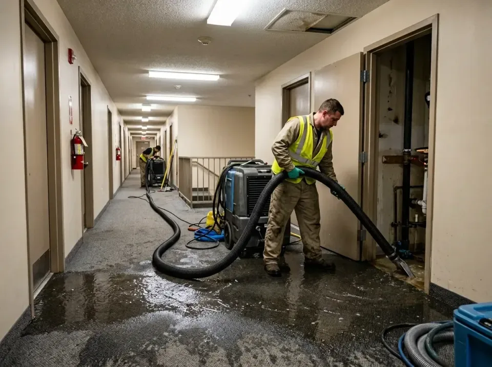 multi-unit-apartment-hallway-f-005 — frequently asked questions, Emergency Burst Pipe Water Extraction & Removal in Lincolnt…